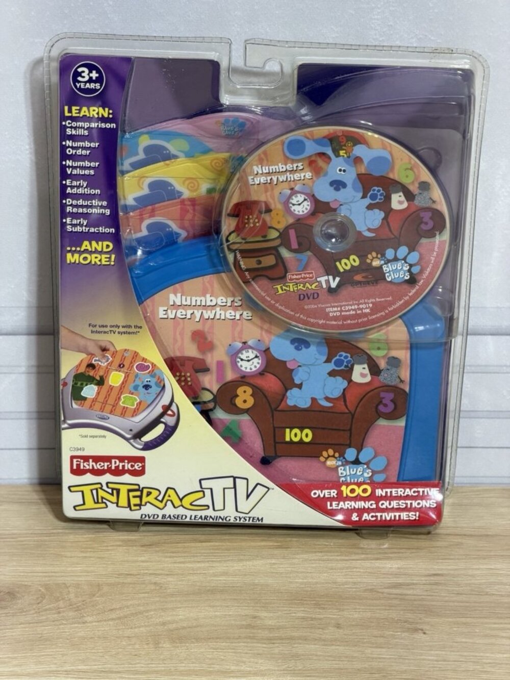 Fisher Price InteracTV Blues Clues Numbers Everywhere DVD NEW NOS Vintage